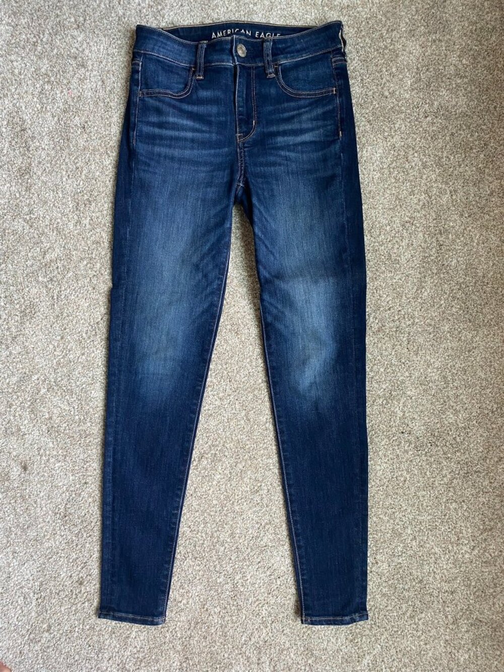 American Eagle Women's Ne(x)t Level Stretch Hi-Rise Jegging, Med Wash size 2 NWT